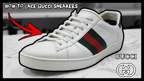 how to factory lace gucci ace sneakers the right youtube|factory lace Gucci ace sneakers.